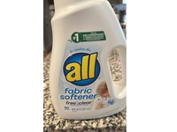 All Fabric Softener, Free & Clear, 60 Loads, 48 fl oz/1.41 L - thumbnail 2