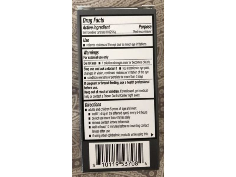 Bausch + Lomb Lumify Redness Reliever Eye Drops, 0.08 fl oz/2.5 mL