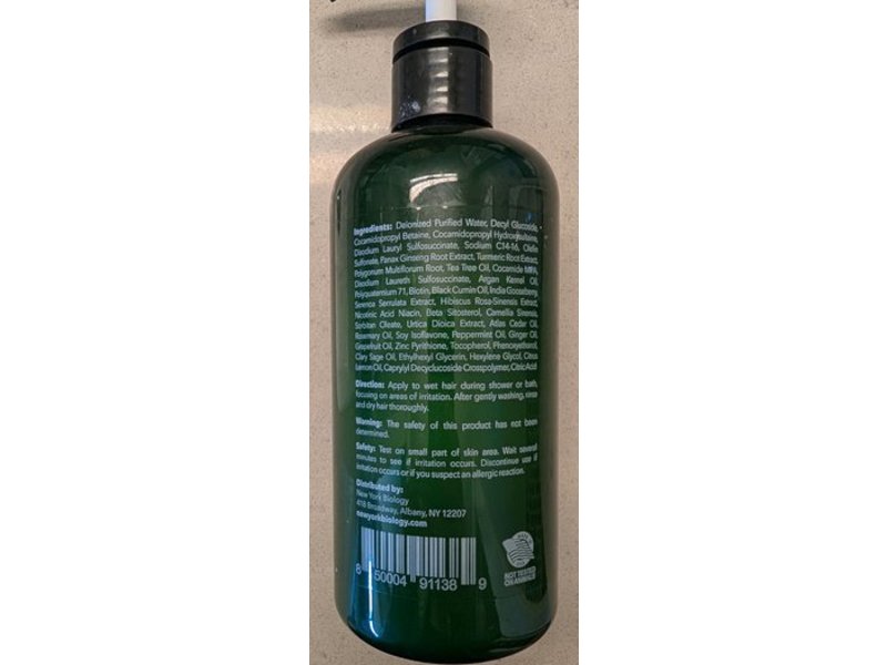 NewYorkBiology Invigorating Tea Tree Shampoo, 16.9 fl oz/500 mL