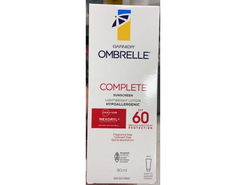 Garnier Ombrelle Complete Sunscreen Lotion, SPF 60, 90 mL