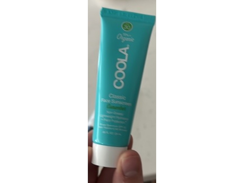 Coola Classic Face Sunscreen, Cucumber, SPF 30, 1.7 fl oz/50 mL
