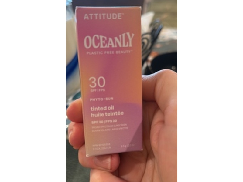 Attitude Oceanly Tinted Oil Stick, SPF 30 Unscented, 0.3 oz/85 g