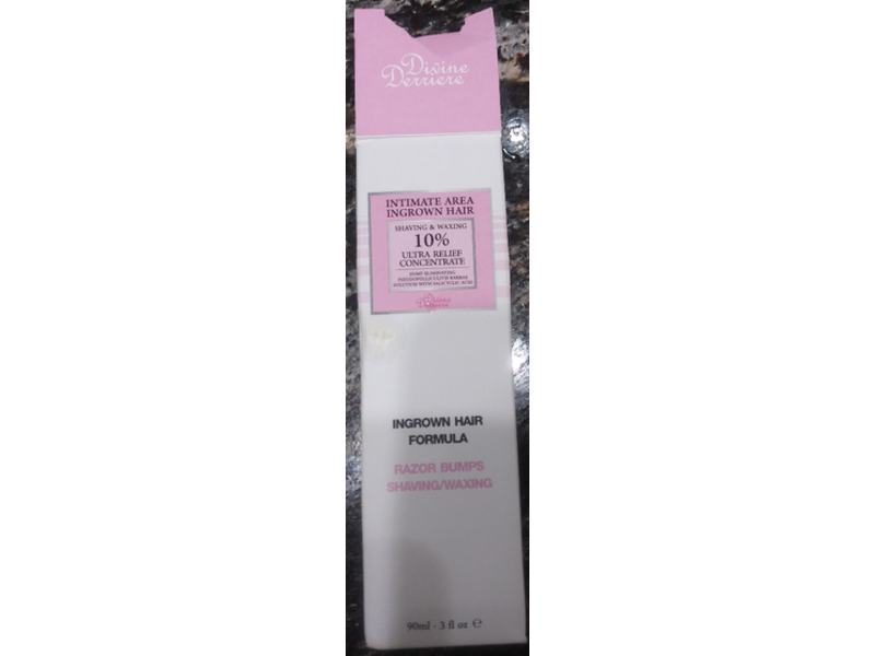 Divine Derriere Ingrown hair Formula Razor Bumps Shaving/Waxing, 3 fl oz/90 ml