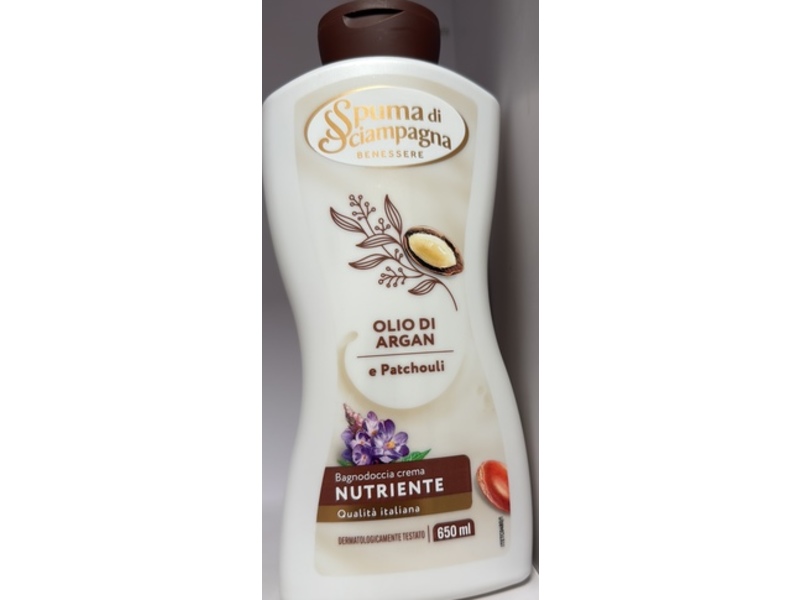 Spuma di Sciampagna Nourishing Shower Cream, Argan Oil & Patchouli, 650 mL