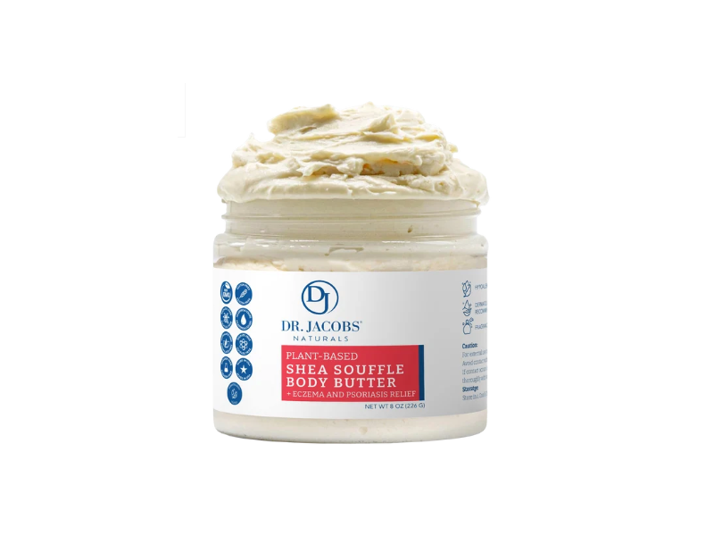Dr. Jacobs Naturals Plant-Based Body Butter, Shea Butter, 8 oz/226 g