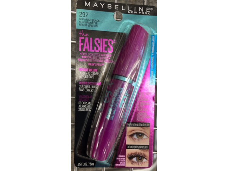 Maybelline Volum' Express The Falsies Waterproof Mascara, 292 Brownish Black, 0.25 fl oz
