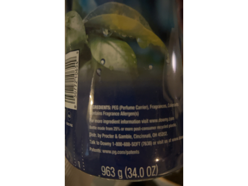 Downy Infusions Refresh Birch Water & Botanicals In-Wash Scent Booster, 34.0 oz/963 g
