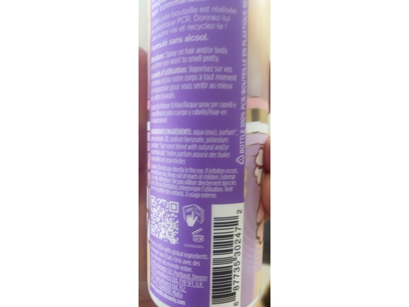 Pacifica Perfumed Hair & Body Mist, French Lilac, 6 fl oz/177 mL