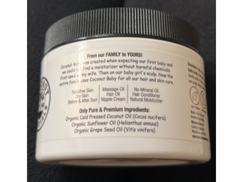 Coconut Essentials All Natural Coconut Baby Oil, 8 fl oz