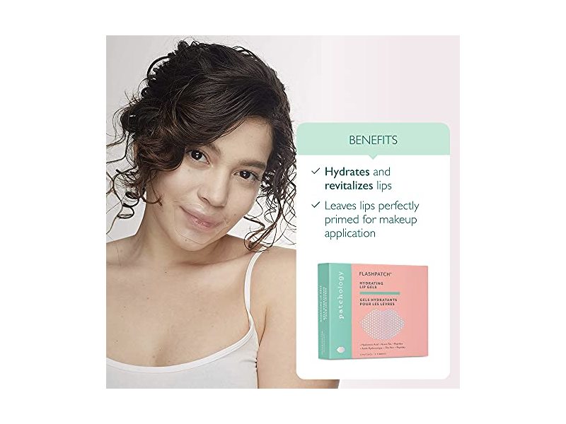 Patchology FlashPatch Hydrating Lip Gels Mask, 5 Count