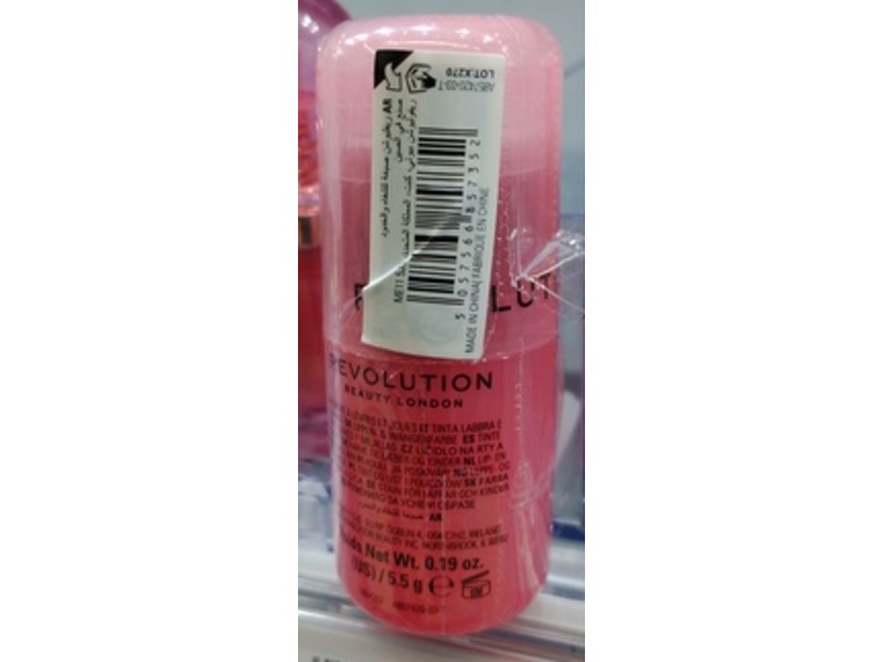 Revolution Jelly Blush Stick Lip & Cheek Stain, Strawberry Pink, 0.19 oz/5.5 g