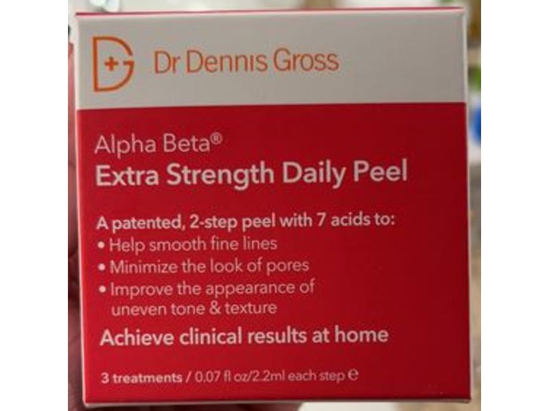 Dr. Dennis Gross Extra Strength Daily Peel Alpha Beta, 0.07 fl oz/2.2 mL, 3 Count