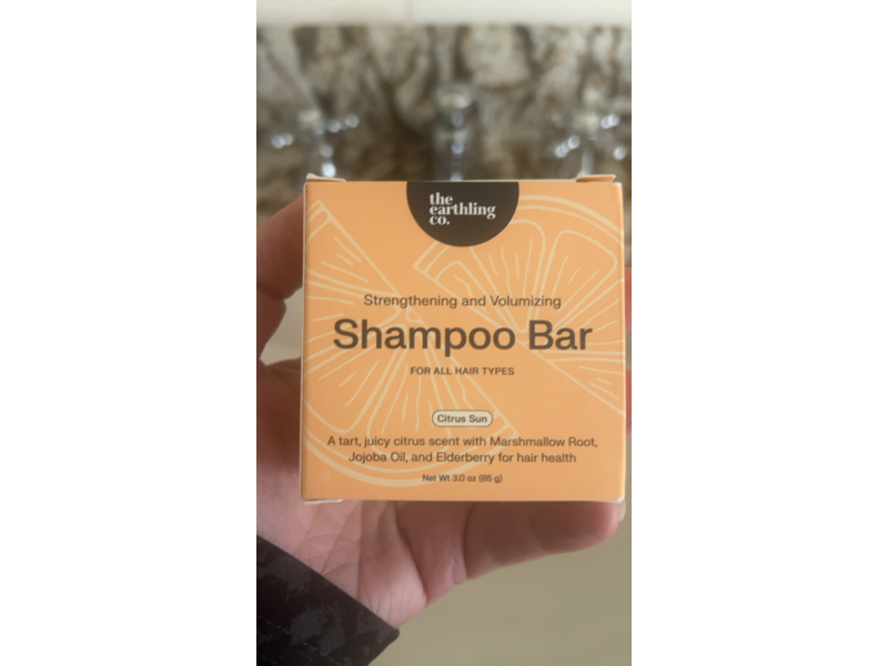 The Earthling co. Shampoo Bar, Citrus Sun, 3.0 oz/85 g