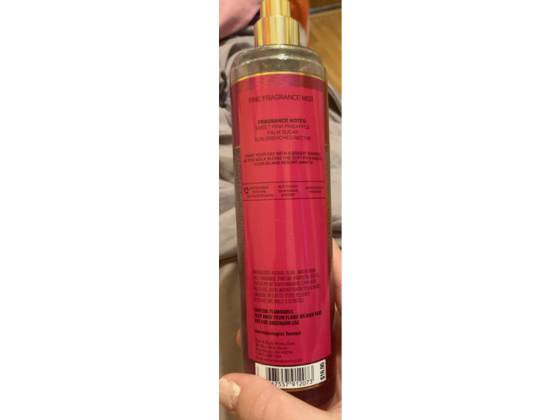 Bath & Body Works Fine Fragrance Mist, Pink Pineapple Sunrise, 8 fl oz/236 mL
