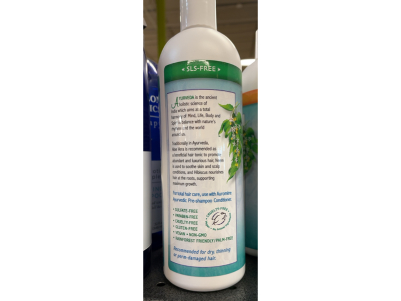 Auromere Ayurvedic Shampoo with Aloe Vera-Neem, 16 fl oz/473 mL