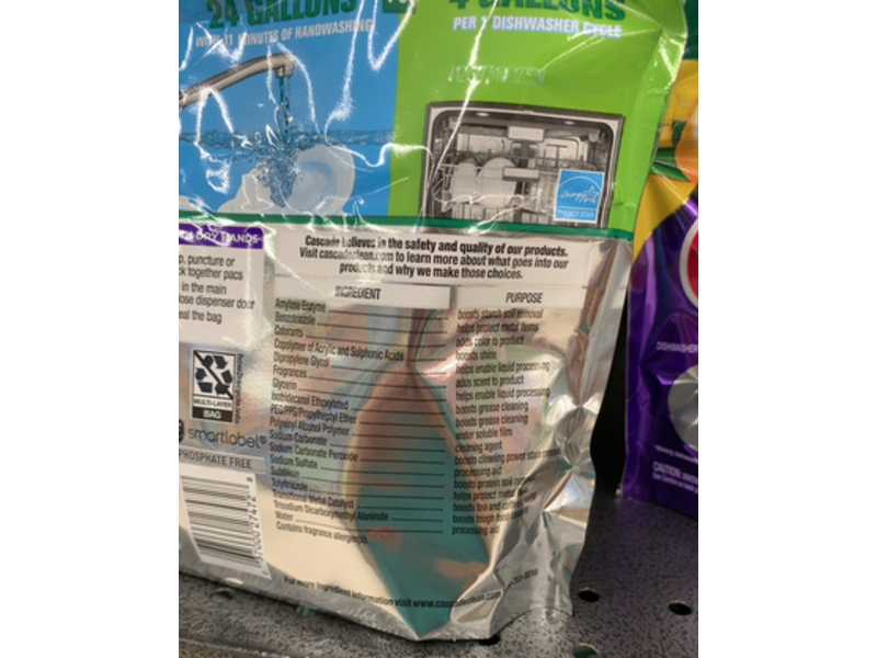 Cascade Platinum ActionPacs, Fresh Scent, 11.7 oz/331 g, 21 Pacs