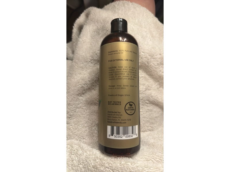 Handcraft Pure Sweet Almond Oil, 16 fl oz