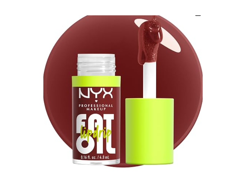 NYX Professional Makeup Fat Oil Lip Drip, Inside Scoop, 0.16 fl oz/4.8 mL