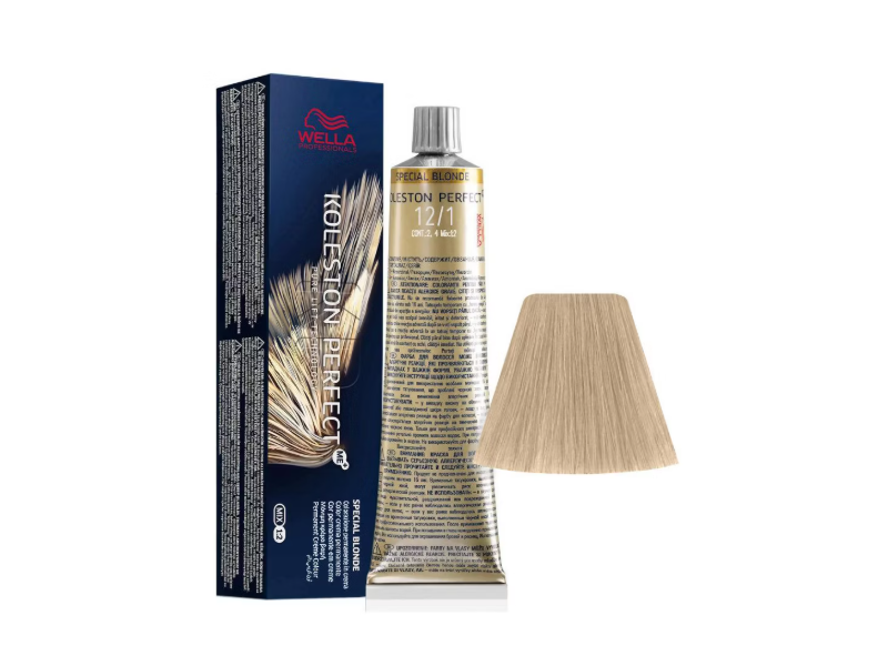 Wella Koleston Perfect Me+ Special Blonde Permanent Color, 12/1 Special Blonde/Ash, 2 oz/57 g