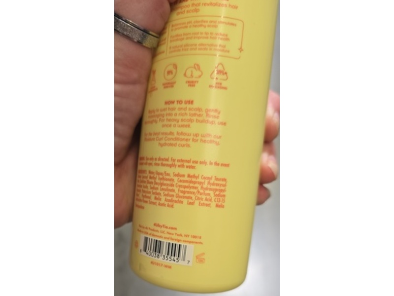 4u By Tia Clarifying Shampoo, Apple Cider Vinegar, Neem Leaf Extract, Hemisqualane, 13 fl oz/384 mL