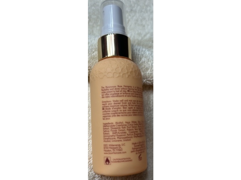 Joon Persian Secrets Persimmon Rose Hairspray, Light To Medium Hold, 2 fl oz/60 mL