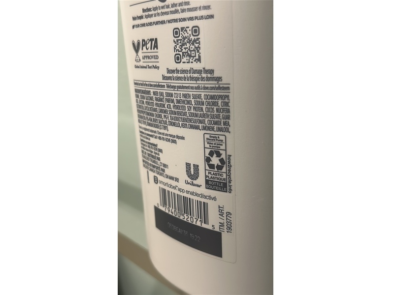 Dove Daily Moisture Shampoo, 1.18 L