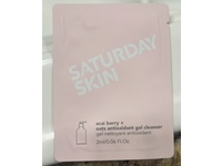 Saturday Skin Antioxidant Gel Cleanser, Acai Berry + Oats, 0.06 fl oz/2mL - Image 2