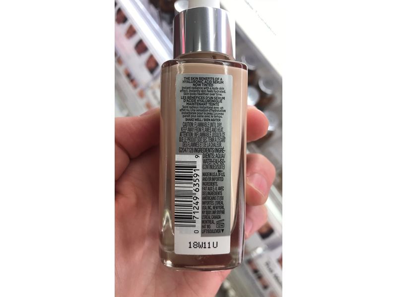 L'Oreal Paris True Match Nude Plumping Tinted Serum, 0.5-2 Very Light, 1 fl oz/30 mL