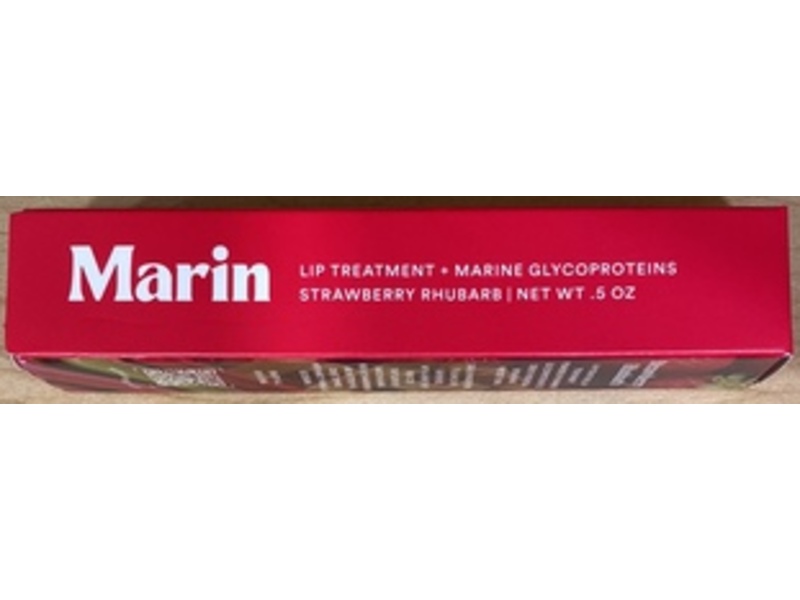 Marin Lip Treatment + Marine Glycoproteins, Strawberry Rhubarb, 5 oz