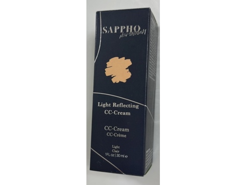 Sappho Light Reflecting CC Cream, Light, 1 fl oz/30 mL