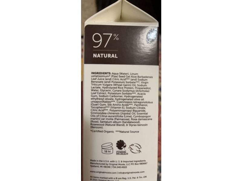 Original Moxie Mane Tame Frizz Control Serum, Rice Protein, 16.9 fl oz/499 mL