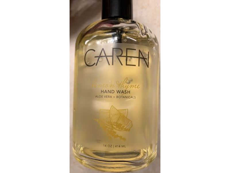Caren Aloe Vera + Botanicals Hand Wash, Lemon Thyme, 14 oz/414 mL