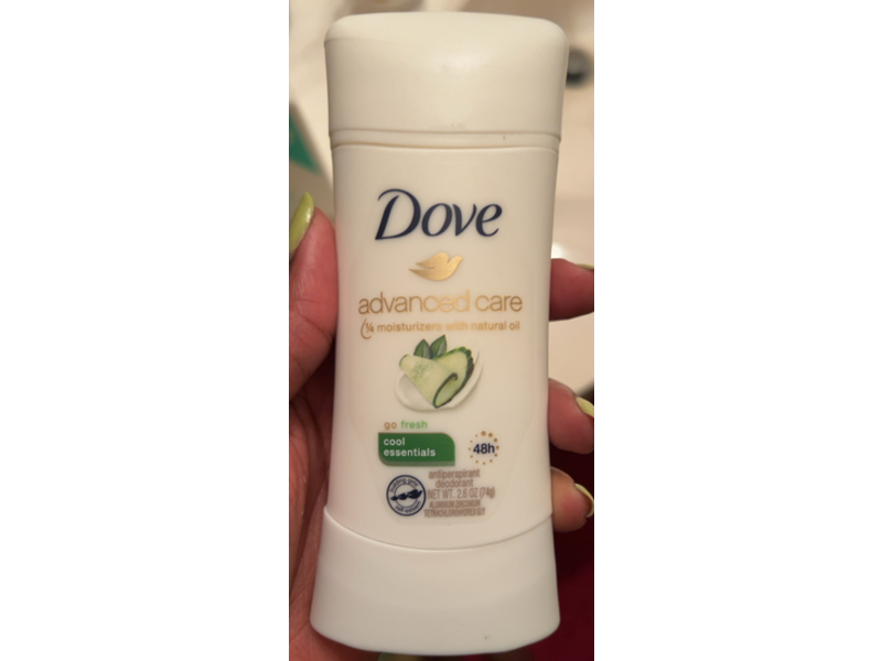 Dove Advanced Care Antiperspirant Deodorant, Cool Essentials, 2.6 oz/74 g