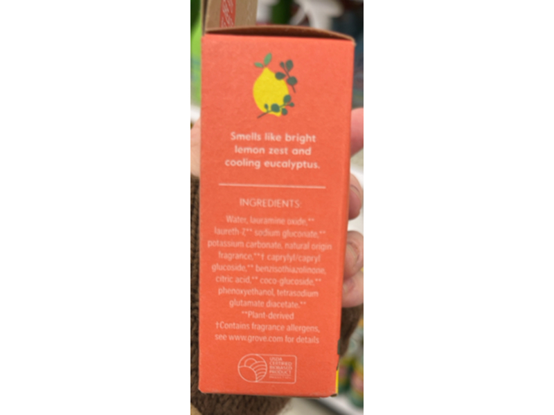 Grove Co Multi-Purpose Cleaner Concentrate, Lemon & Eucalyptus, 1 fl oz/30 mL, Pack Of 2