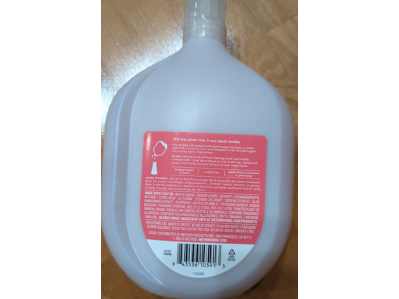 Method Foaming Hand Wash, Pink Grapefruit, 28 fl oz/828 mL