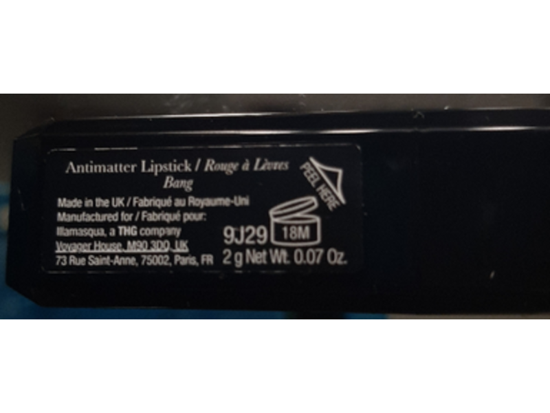 Illamasqua Antimatter Lipstick, Bang (Muted Pink Nude), 0.07 oz/2 g