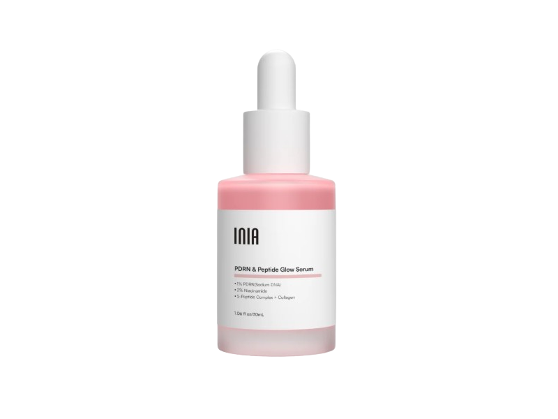 INIA PDRN & Peptide Glow Serum, 1.06 fl oz/30 mL
