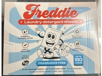 Freddie Laundry Detergent Sheets, Fragrance Free, 180 Loads, 13.3 oz/378 g, 90 Count - thumbnail 2