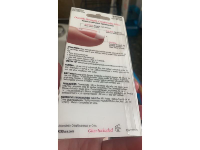 Kiss Salon Acrylic French Mill Crush Hour (6 Pack)