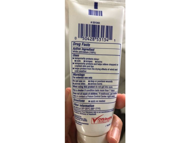 Cvs Pharmacy Pure Petroleum Jelly Moisturizers, 2.5 oz/71 g