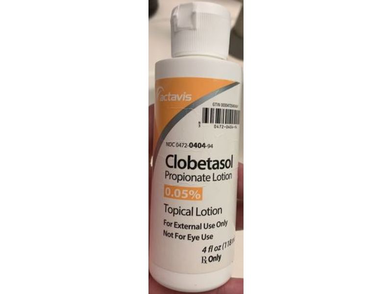 Clobetasol Propionate Topical Lotion, 0.05%, 4fl oz/118 mL Actavis (RX)