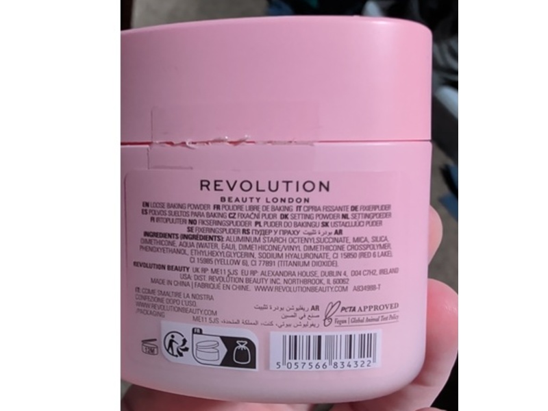 Revolution Beauty London Baking Powder, Rose, 1.05 oz/30 g