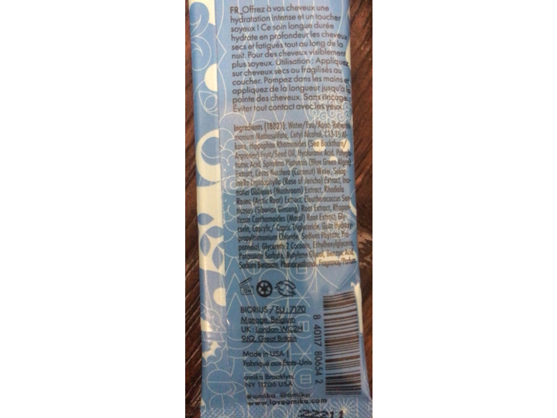 Amika Dream Routine Overnight Hydration Hair Treatment, 0.67 fl oz/20 mL