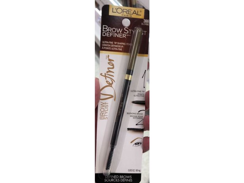 L'Oreal Paris Brow Stylist Definer Pencil, 388 Blonde, 0.003 oz