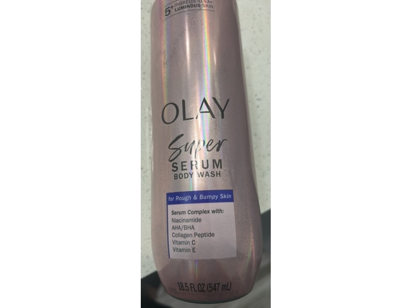 Olay Super Serum Body Wash, Rough & Bumpy Skin, 18.5 fl oz/547 mL