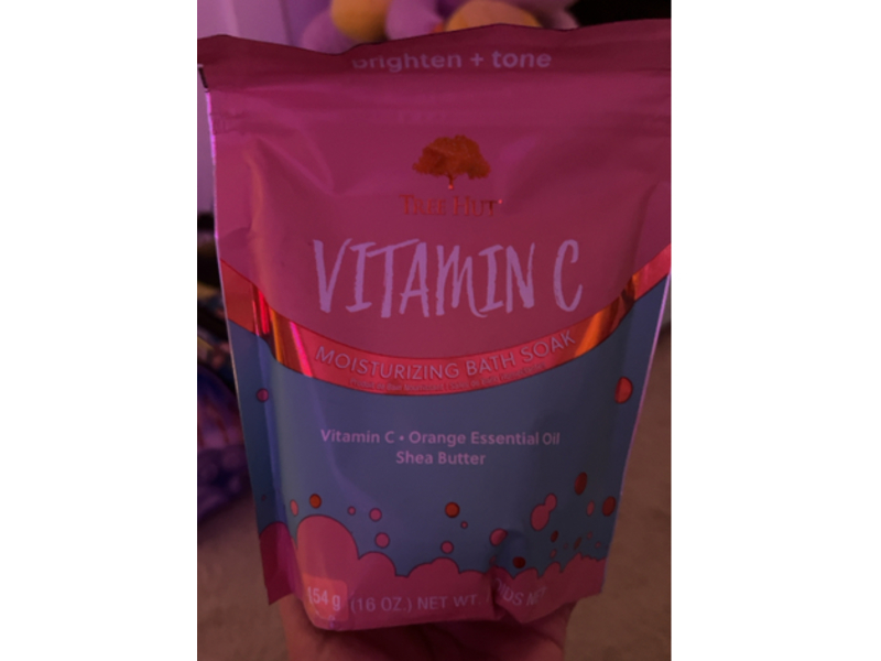 Tree Hut Moisturizing Bath Soak, Vitamin C, Orange Essential Oil + Shea Butter, 16 oz/154 g