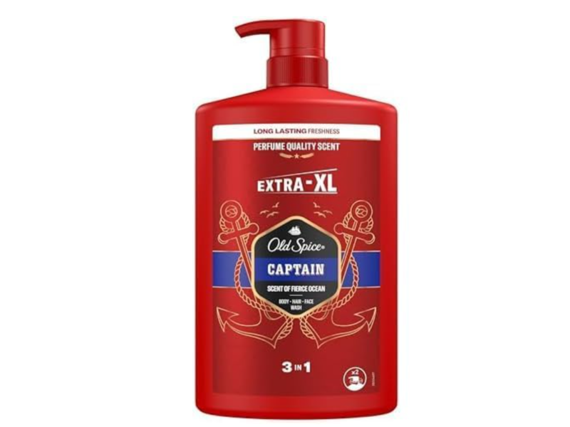 Old Spice Captain Body-Hair-Face Wash, Fierce Ocean, 1 L