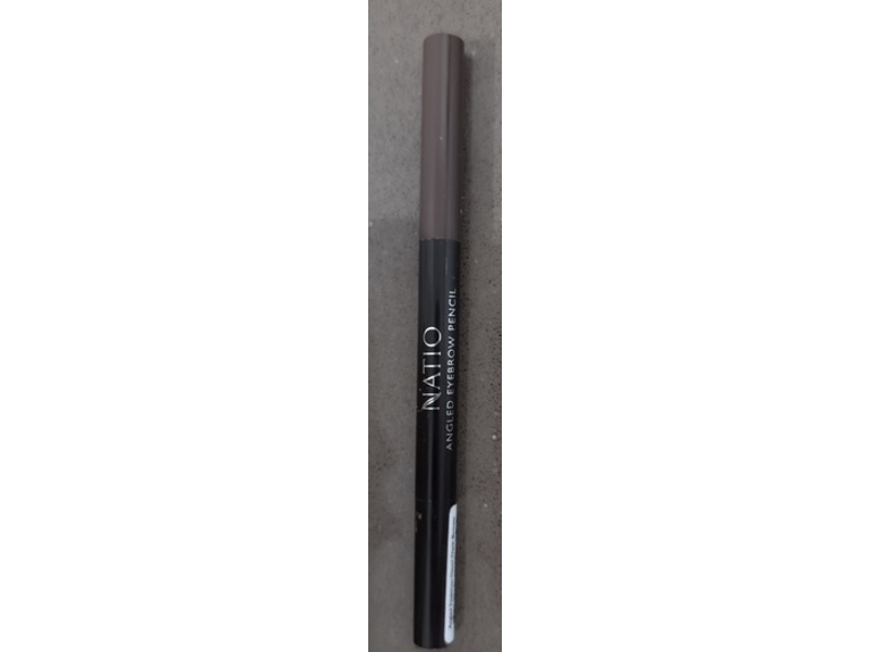 Natio Angled Eyebrow Pencil, Dark Brown, 0.007 oz/0.2 g