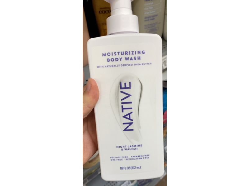Native Moisturizing Body Wash, Night Jasmine & Walnut, 18 fl oz/532 mL