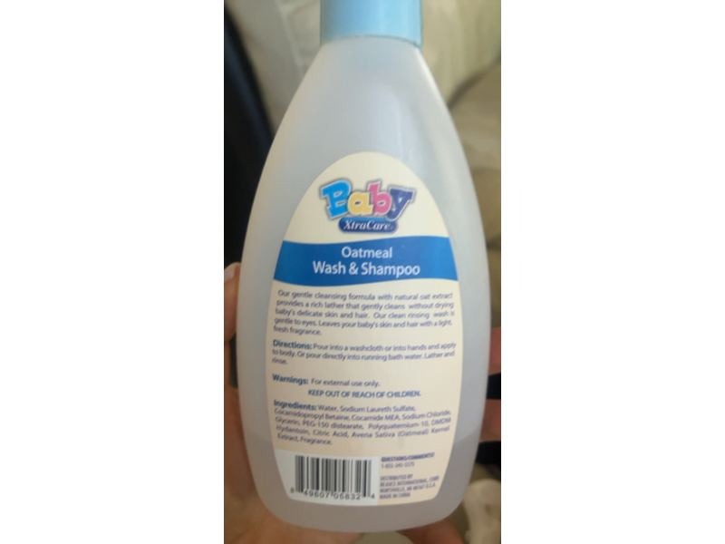 Xtracare Baby Wash & Shampoo, Oatmeal, 12 fl oz/354 mL